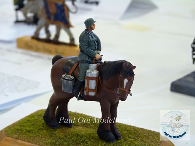 German on a Farm Horse