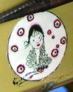 "Jolie Demoiselle", Adj. Jacques Roques' personal badge by artist Georges Lepape