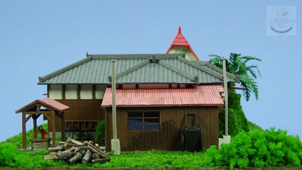 Rear view of the bathhouse